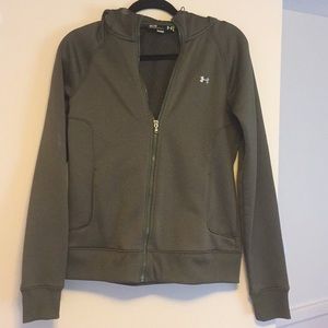 Olive green Under Armour sweatshirt